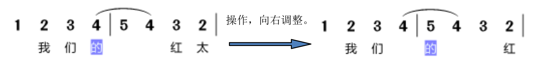 调整歌词对位