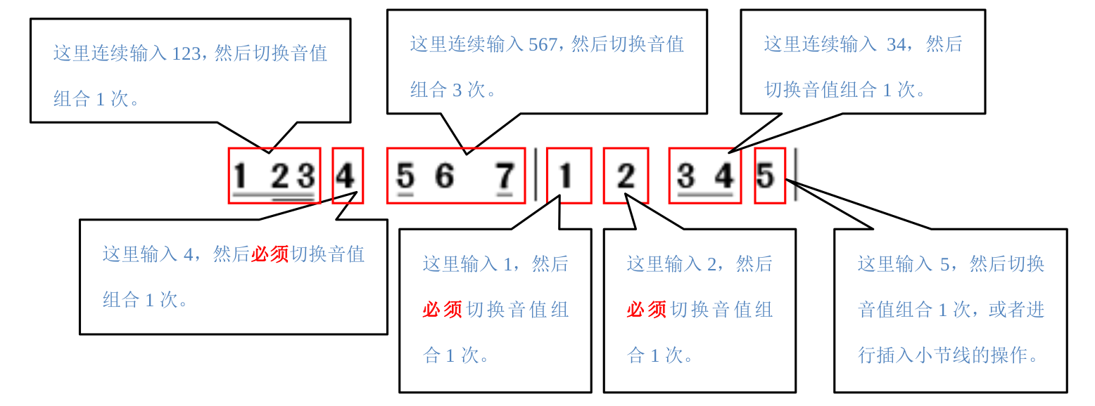 音值组合例子